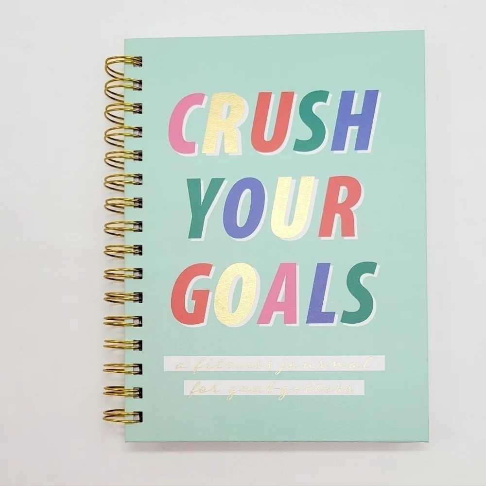 Crush your goals multicolor workout/ gym‎ agenda/journal